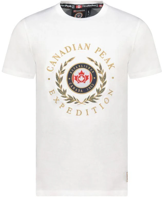 Canadian Peak JIGEREAK balti vyriški marškinėliai 254 (RBMSZ1232H/CP-BLANC)