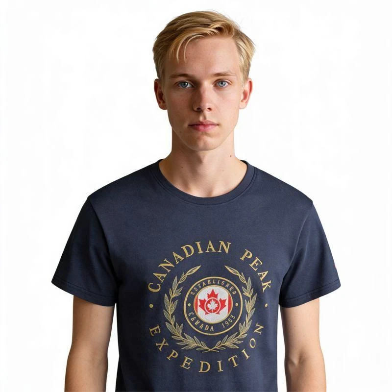 Canadian Peak JIGEREAK T-shirt tamsiai mėlynas (NAVY) vyriškas 254 (RBMSZ1230H/CP-MARINE)