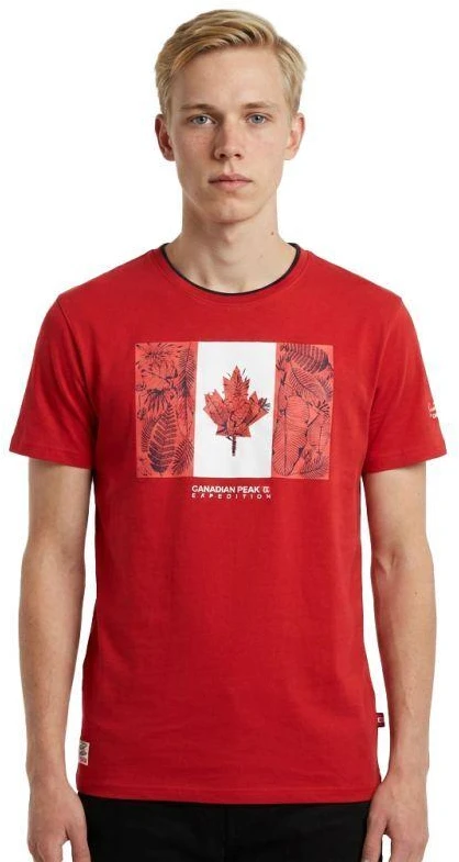 Canadian Peak JPALMEAK Raudonas RM Vyriški Marškinėliai 233 (RBMSZ2057H/CP-ROUGE)
