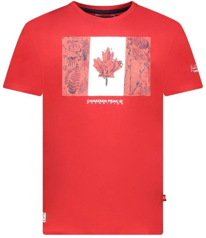 Canadian Peak JPALMEAK Raudonas RM Vyriški Marškinėliai 233 (RBMSZ2057H/CP-ROUGE)