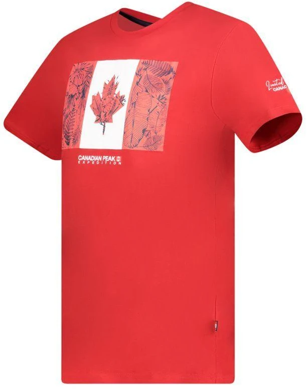 Canadian Peak JPALMEAK Raudonas RM Vyriški Marškinėliai 233 (RBMSZ2057H/CP-ROUGE)