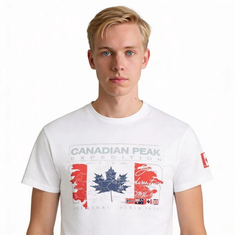 Canadian Peak JRUSTYEAK BALTI VYRIŠKI 233 marškinėliai (RBMSZ2063H/CP-BLANC)