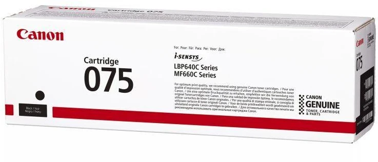Canon 075 dažų kasetė, 1 vnt., originali, juoda