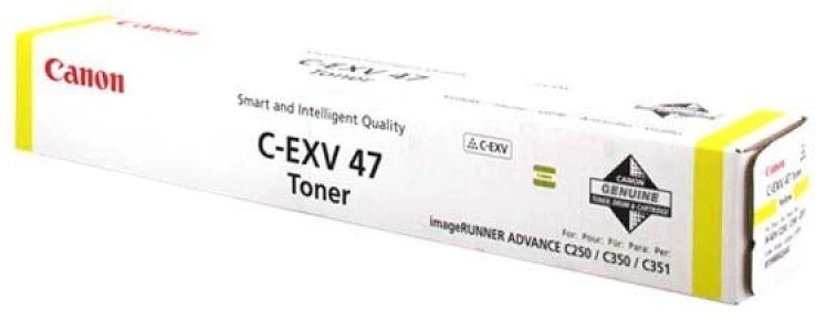 Canon C-EXV 47 (8519B002) Lazerinė kasetė, Geltona