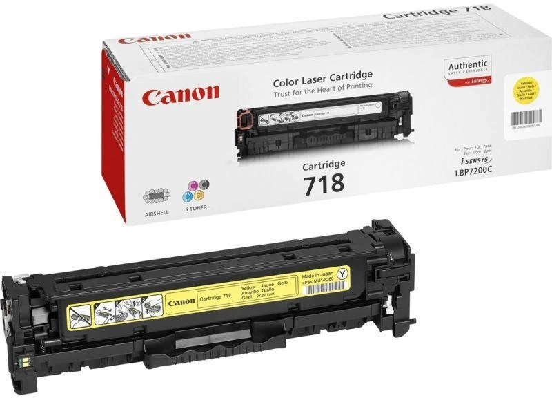 Canon CRG 718 (2659B002) Lazerinė kasetė, Geltona