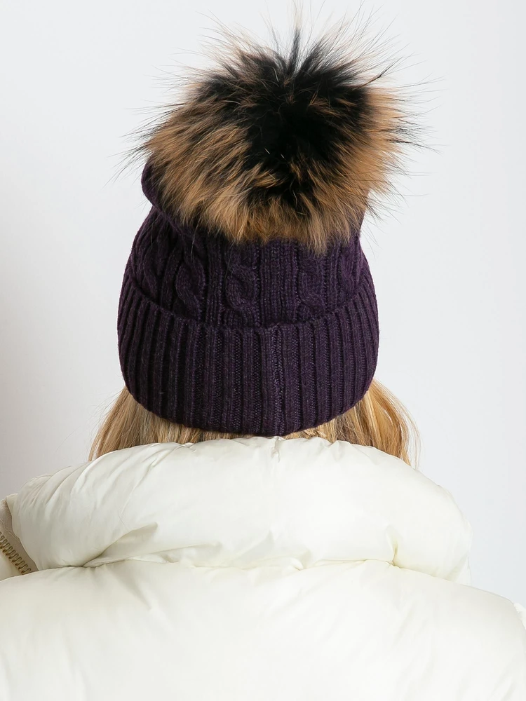 Kepurė Cap-AT-CZ-173501.44-tamsiai violetinė
