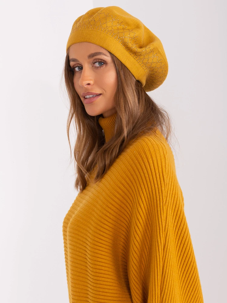 Kepurė Cap-AT-CZ-231605.21P-tamsiai geltona
