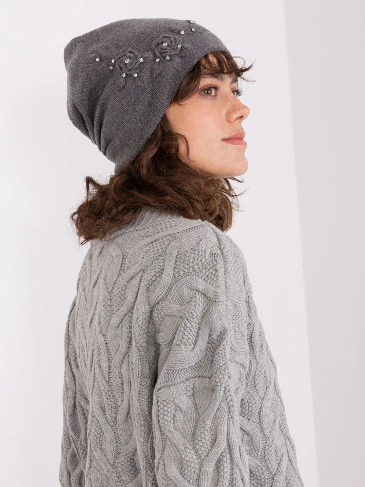 Kepurė Cap-AT-CZ-2329.79-tamsiai pilka