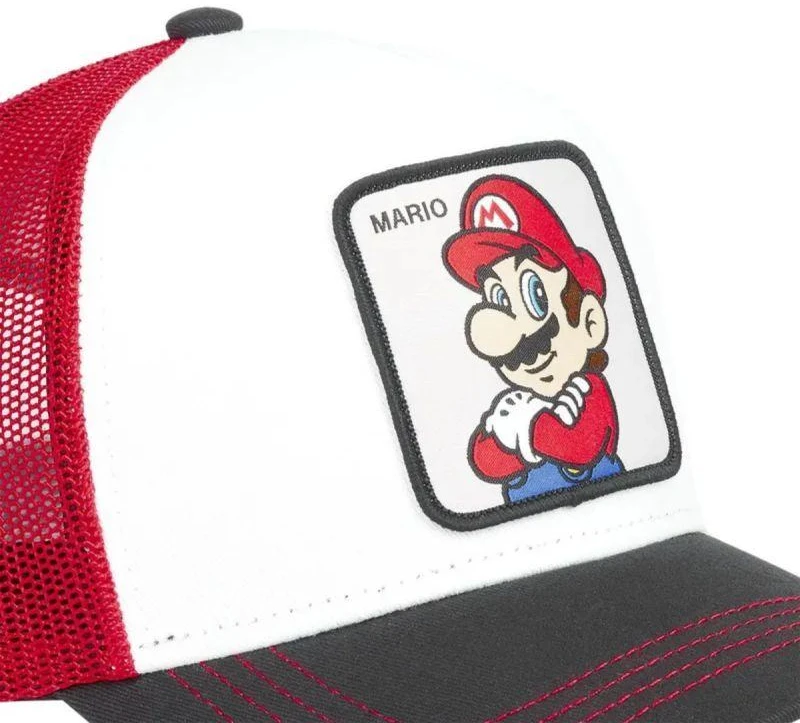 Capslab Super Mario Bros „Trucker“ stiliaus kepurė su snapeliu – CL/SMB/1/MARB