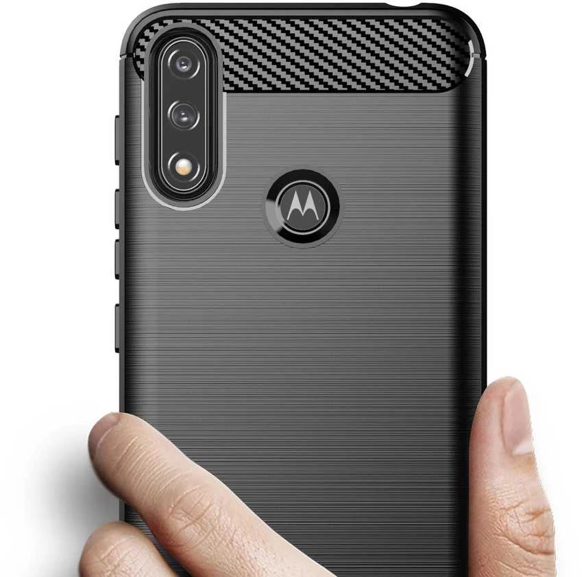 Hurtel Carbon dėklas skirtas Motorola Moto E7i Power, juodas