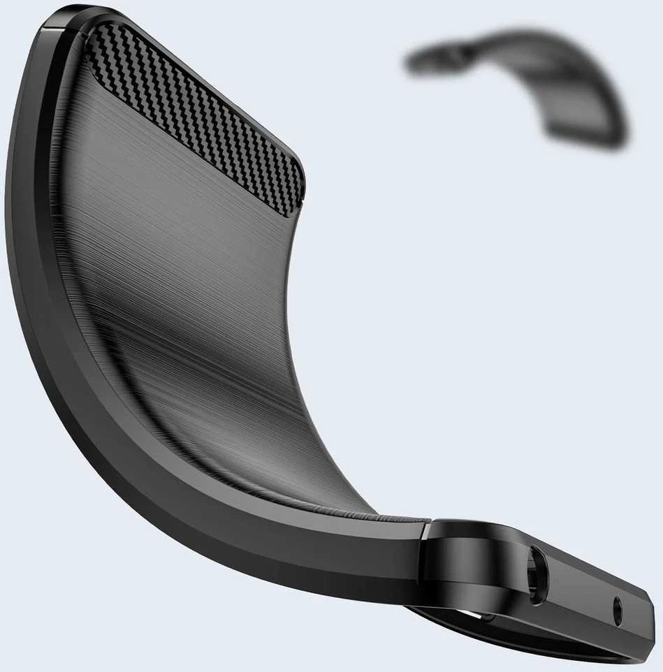 Hurtel Carbon dėklas skirtas Motorola Moto G Play 2022, juodas