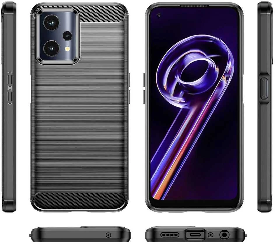 Hurtel Carbon dėklas skirtas Realme 9 Pro, juodas