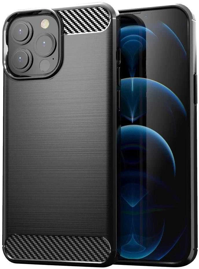 Hurtel Carbon dėklas skirtas iPhone 13 Pro Max, juodas