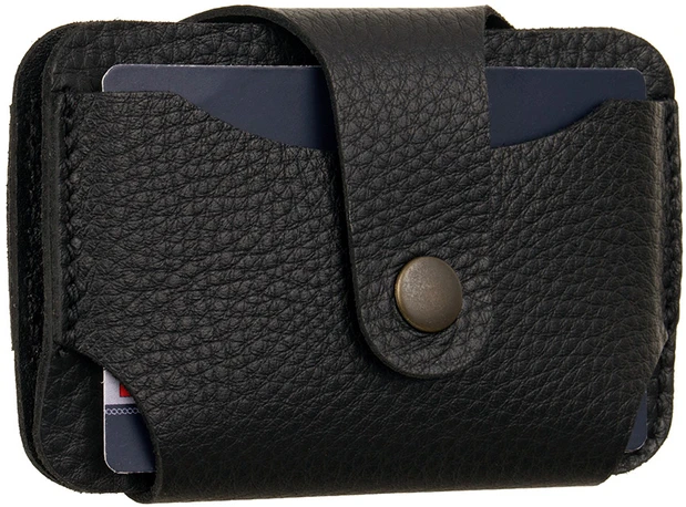 Card Holder Dėklas na karty Canaletto ze skóry juoda E9825s246