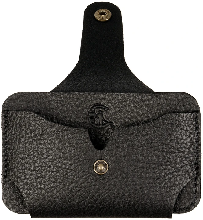 Card Holder Dėklas na karty Canaletto ze skóry juoda E9825s246