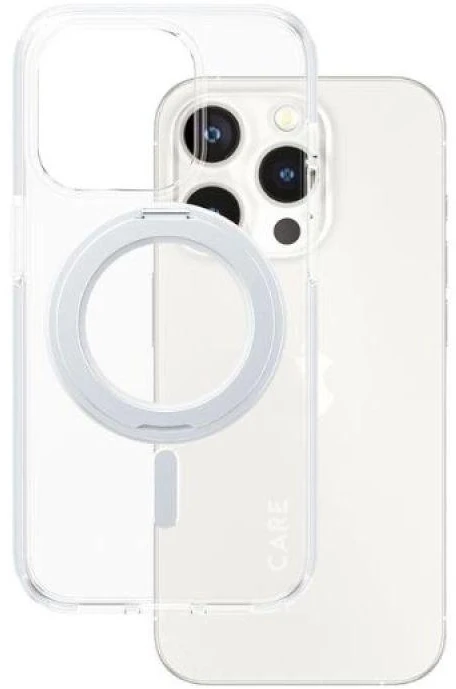 Panzer Glass Care by PanzerGlass Kickstand MagSafe Apple iPhone 15 Pro - dėklas telefonui sidabro spalvos