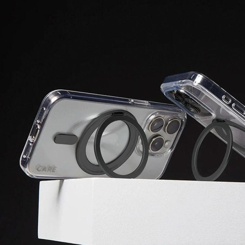 Panzer Glass CARE by PanzerGlass Feature Kickstand Case Apple iPhone 16 Plus 6.7" dėklas telefonui juodos spalvos/dėklas telefonui juodos spalvos MagSafe 1323