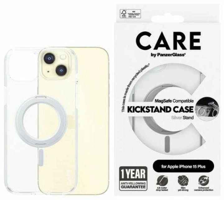Panzer Glass PanzerGlass Kickstand MagSafe Apple iPhone 15 Plus - sidabrinis