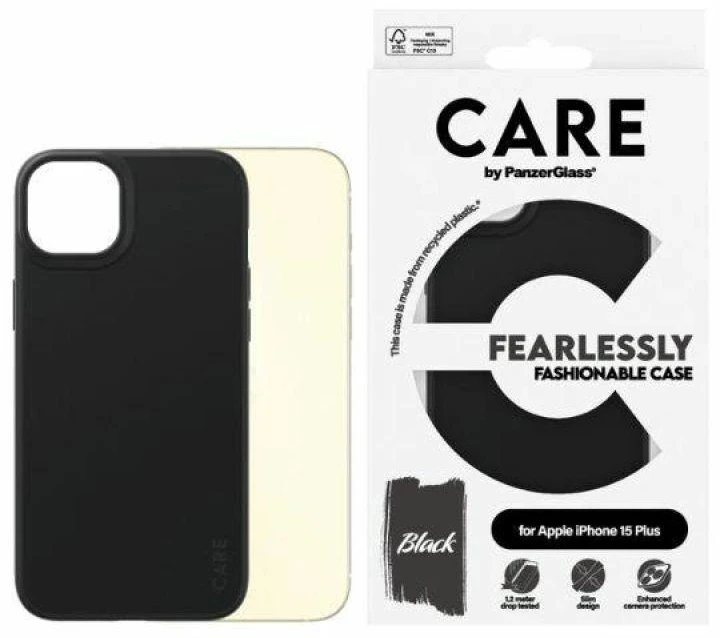 Panzer Glass CARE by PanzerGlass Fearlessly Fashionable Apple iPhone 15 Plus - dėklas telefonui juodos spalvos