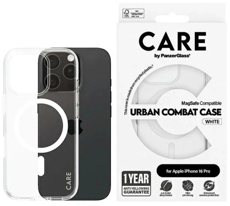Panzer Glass CARE by PanzerGlass Flagship Apple iPhone 16 Pro 6.3"" dėklas telefonui juodos spalvos MagSafe 1346