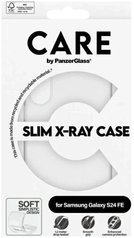 Panzer Glass Care by PanzerGlass Slim X-Ray Samsung Galaxy S24 FE S721 dėklas telefonui skaidrus 1963
