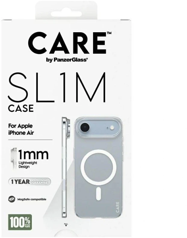 Panzer Glass CARE by PanzerGlass SL1M MagSafe dėklas skirtas iPhone Air - Skaidrus