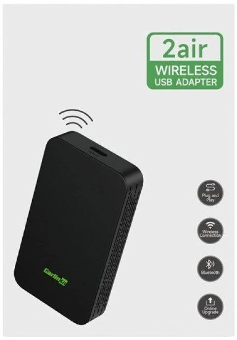 Carlinkit Adapteris 5.0 2Air Belaidis Carplay Android Auto Carlink 5 Juodas