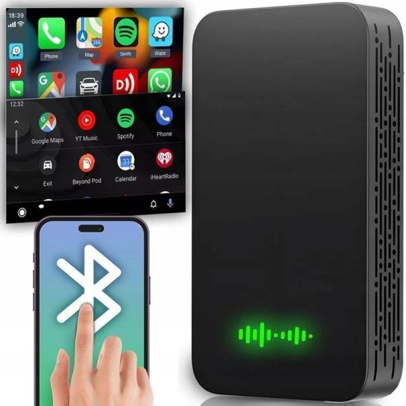 Carlinkit Adapteris 5.0 2Air Belaidis Carplay Android Auto Carlink 5 Juodas