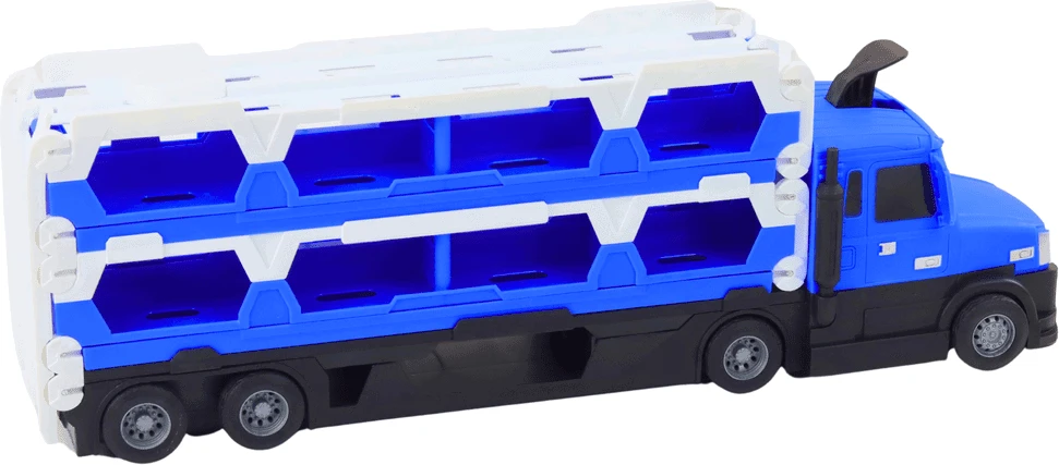 Lean Toys Lora 2in1 Vilkikas ir Lenktynių Trasa su Šviesomis ir Garsais