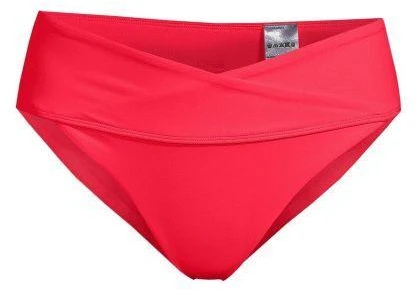 Casall aukšto liemens vynioto stiliaus bikinio kelnaitės, raudonos