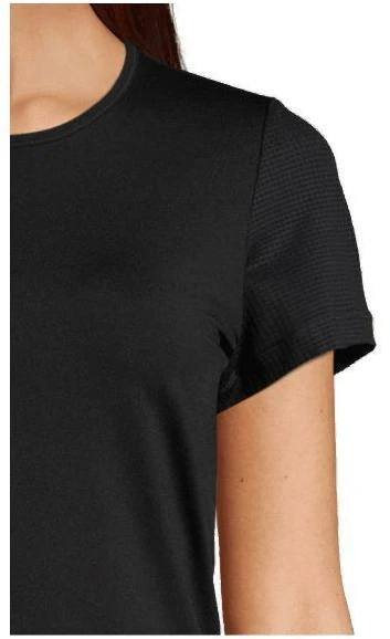 CASALL Essential marškinėliai su tinklelio detalėmis, juodi