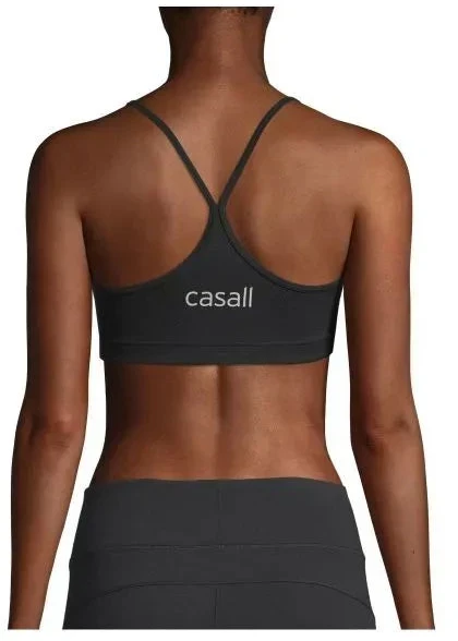 CASALL Juoda sportinė liemenėlė su dirželiais