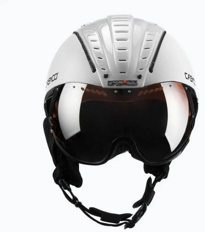Slidinėjimo šalmas CASCO SP-2 Carbonic Visor Baltas S52-54