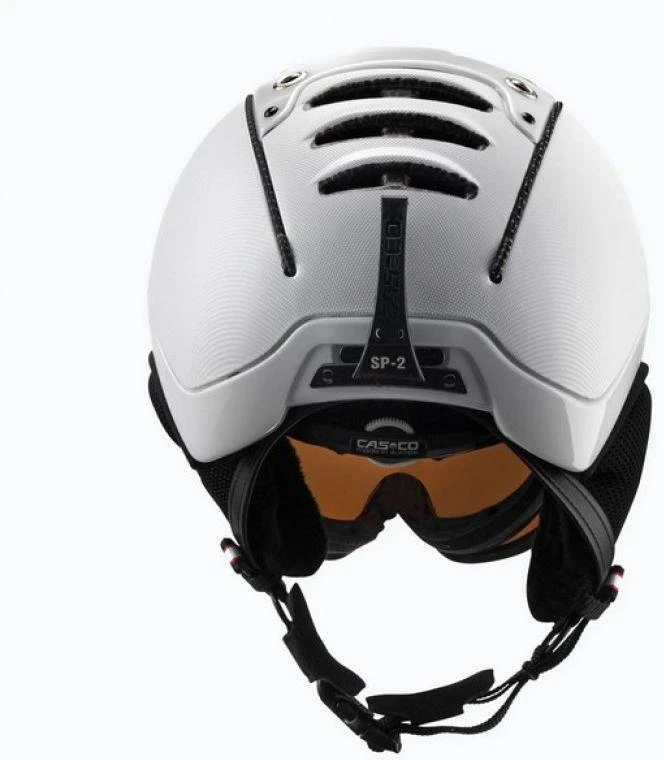 Slidinėjimo šalmas CASCO SP-2 Carbonic Visor Baltas S52-54