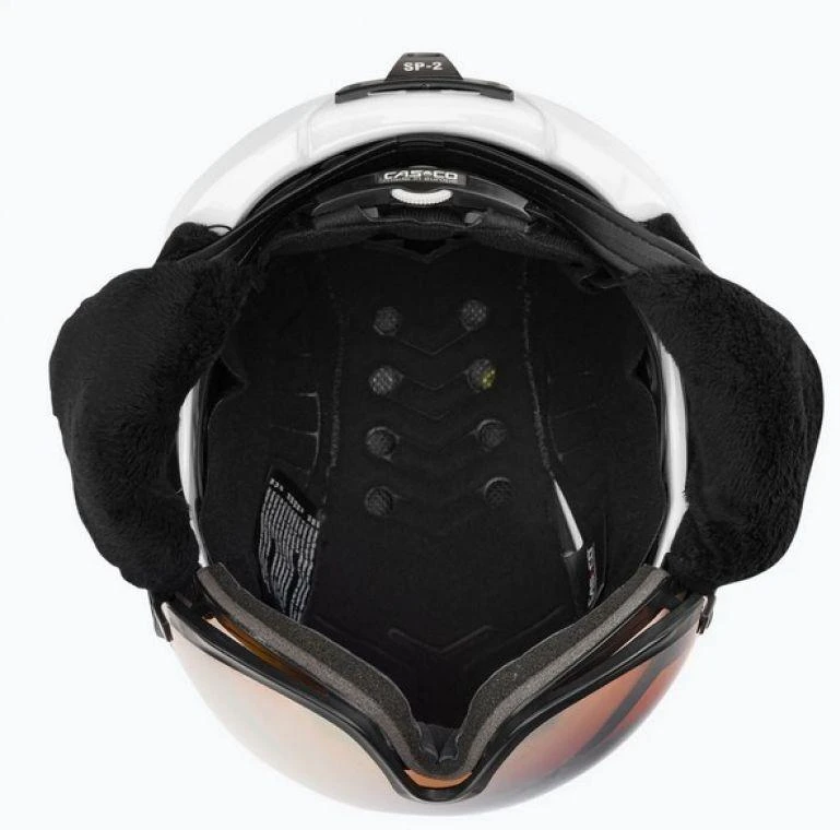 Slidinėjimo šalmas CASCO SP-2 Carbonic Visor Baltas S52-54