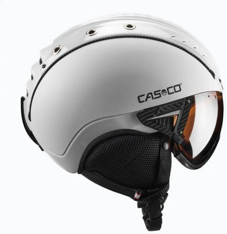 Slidinėjimo šalmas CASCO SP-2 Carbonic Visor Baltas S52-54