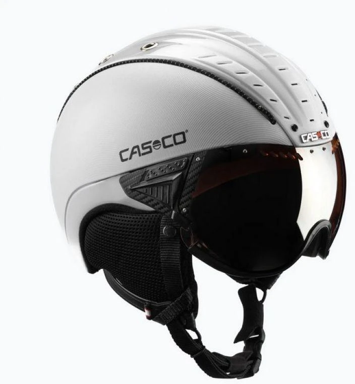 Slidinėjimo šalmas CASCO SP-2 Carbonic Visor Baltas S52-54