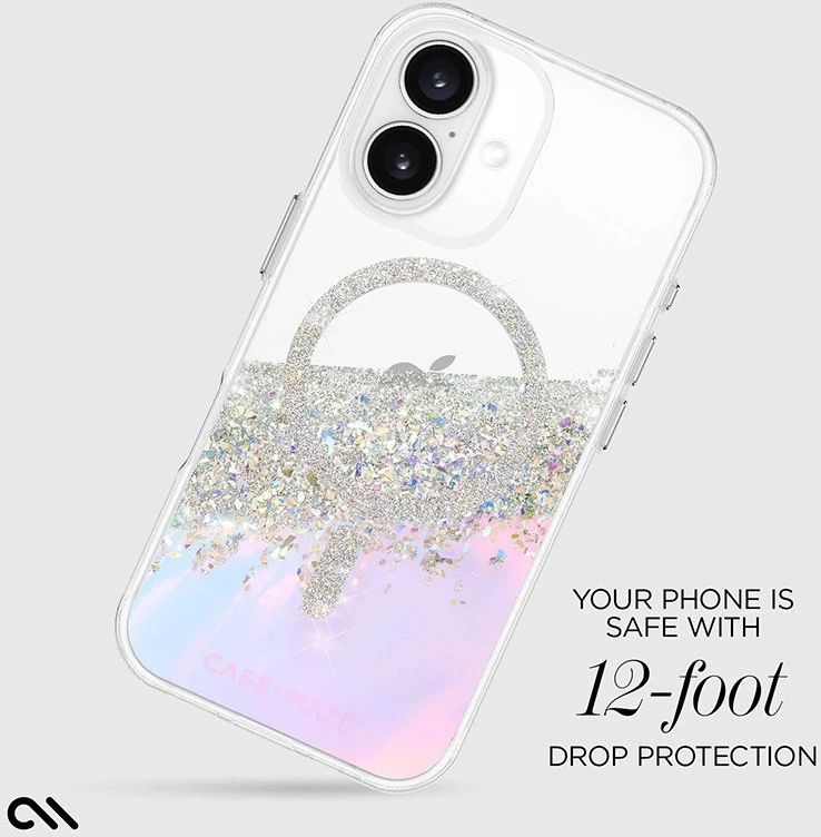 Case-Mate Karat MagSafe - dėklas skirtas Apple iPhone 16 Holographic Soap Bubble