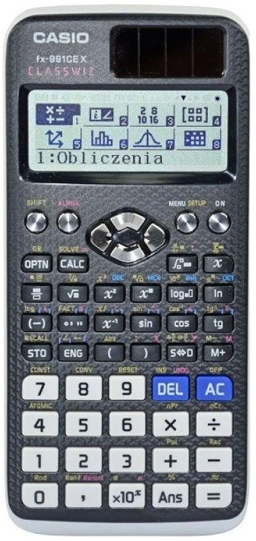 Mokslinis skaičiuotuvas CASIO FX-991CEX (nėra anglų ir lietuvių kalbos)