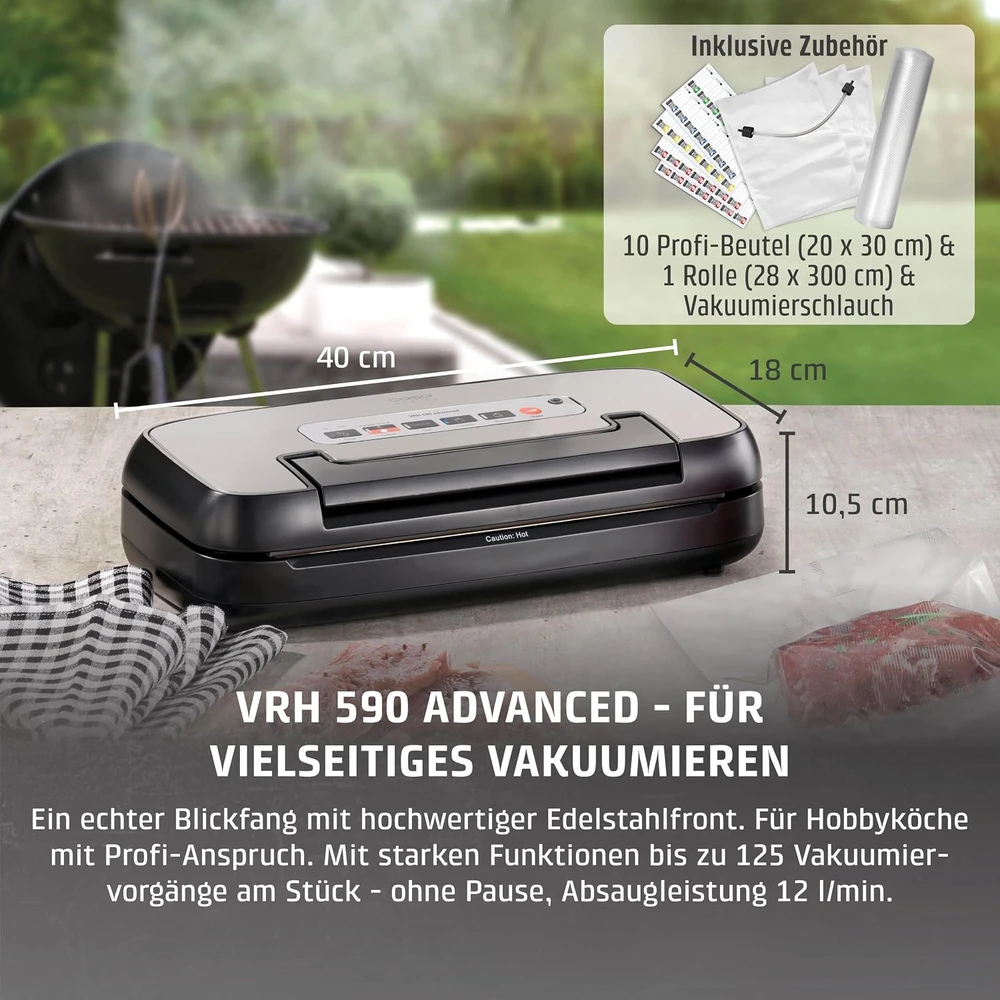 Vakuumavimo aparatas Caso VR 690 advanced, 130 W