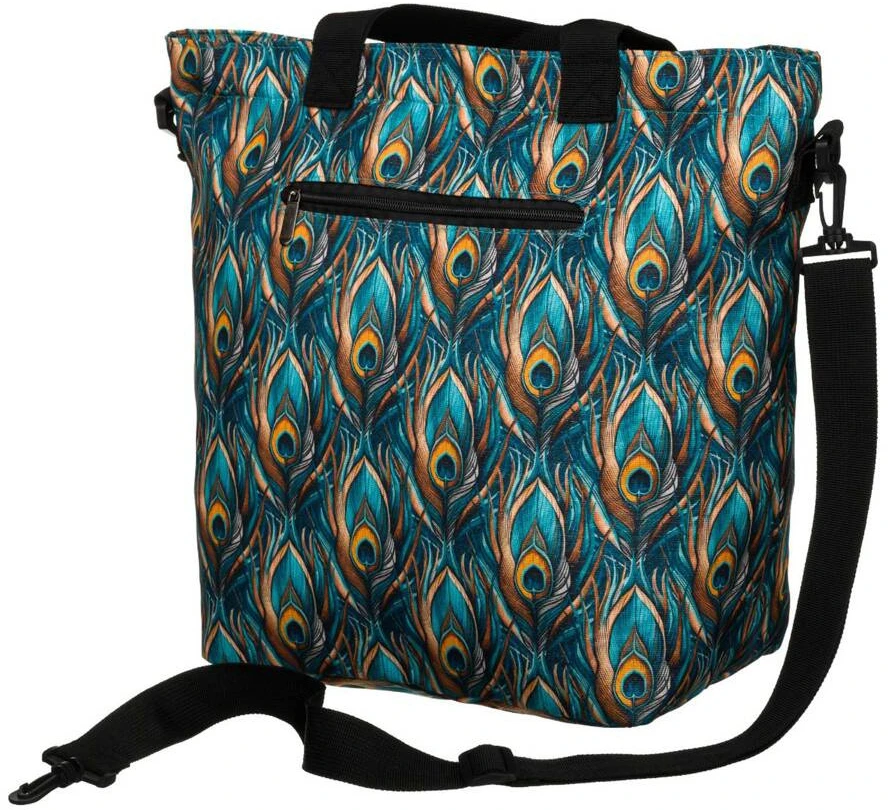 Casualowa torba shopper su zewnętrzną kieszonką - Rovicky