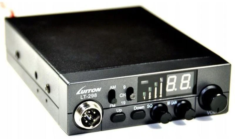 Luiton LT-298 ASQ AM/FM CB radijo imtuvas, cigarečių degiklio kištukas, juodas