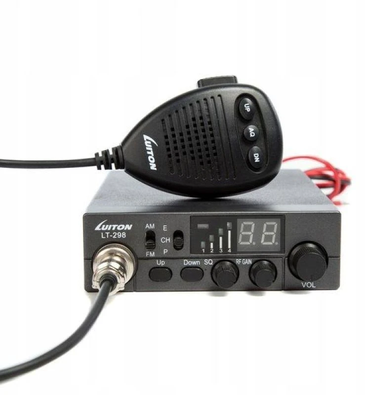 Luiton LT-298 ASQ AM/FM CB radijo imtuvas, cigarečių degiklio kištukas, juodas