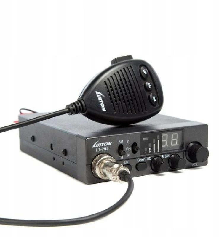 Luiton LT-298 ASQ AM/FM CB radijo imtuvas, cigarečių degiklio kištukas, juodas
