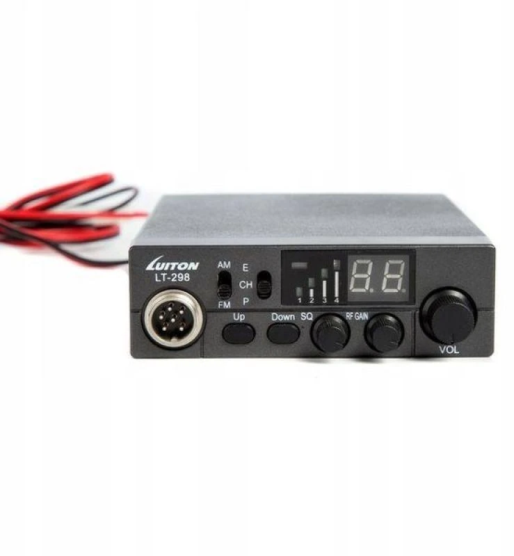 Luiton LT-298 ASQ AM/FM CB radijo imtuvas, cigarečių degiklio kištukas, juodas