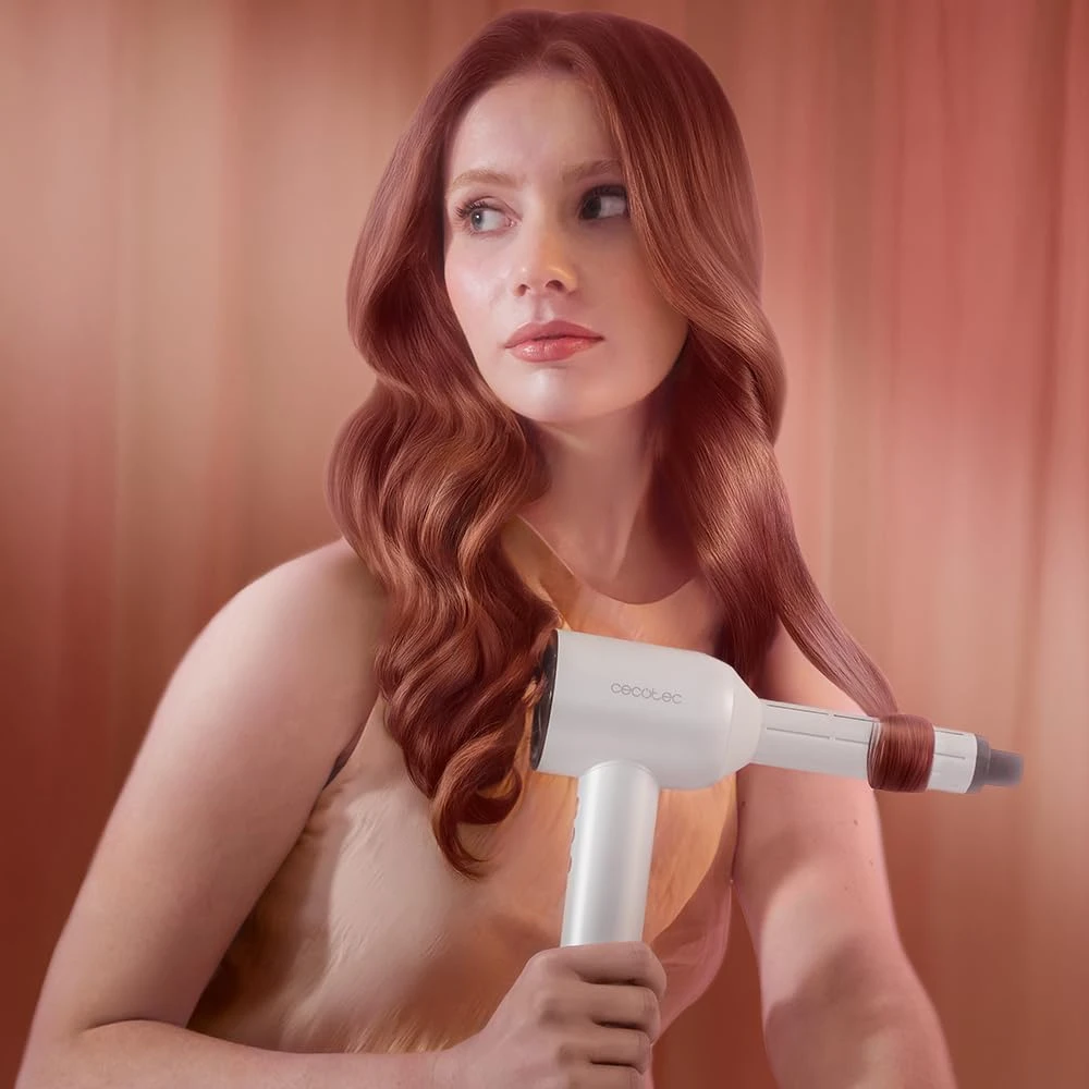 Cecotec Plaukų džiovintuvas | DryGlam Waves Champagne | 1600 W | Temperatūros režimų skaičius 3 | Jonizacijos funkcija | Šampano spalva | Difuzorius