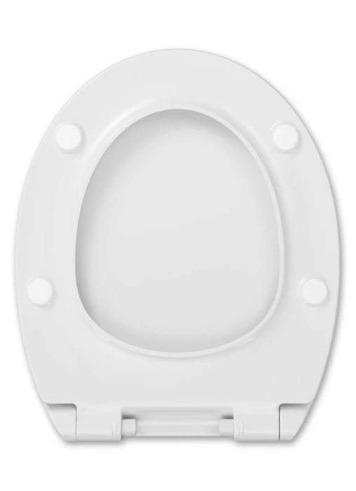 Unitazo dangtis CEDO SLIM ECP, baltos sp., kieto plastiko, lėtai nusiliedžiantis