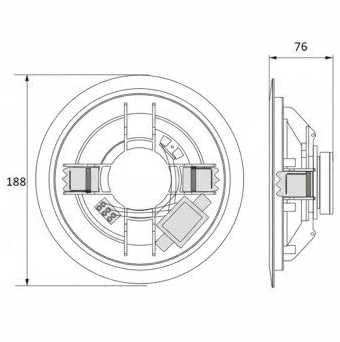 Kompiuterio kolonėlės Ceiling speaker Avtek CS 606