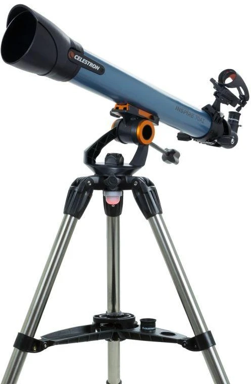 Celestron Inspire 70AZ 35x teleskopas, juodas, mėlynas