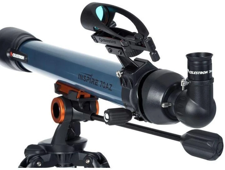 Celestron Inspire 70AZ 35x teleskopas, juodas, mėlynas
